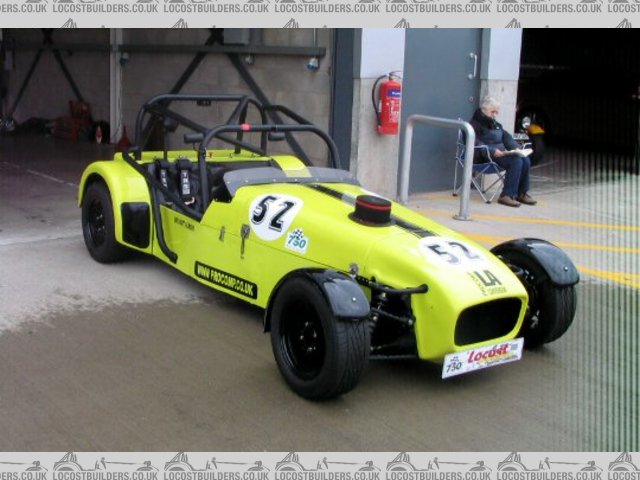 The new Lewisham college BIO car on it's first shake down at Donnington.